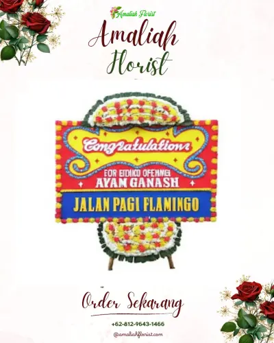 Bunga Papan Congratulation di Duda